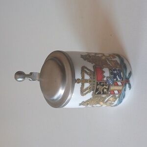 Vintage Miniature Porcelain lidded Beer Stein